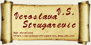 Veroslava Strugarević vizit kartica